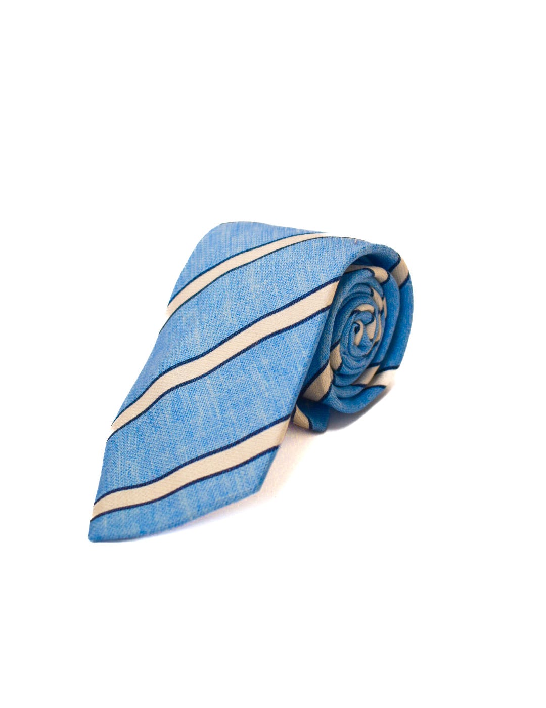 Edward Armah Light Blue Stripes Tie