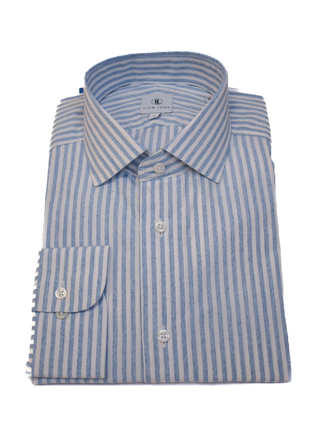 Liam John Light Blue Stripe Sport Shirt