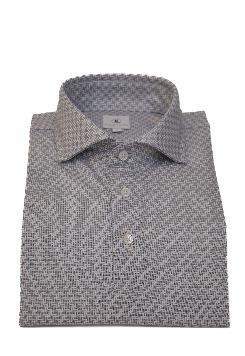 Liam John Cotton Polo Pattern