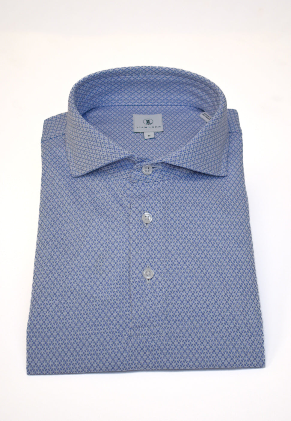 Liam John Cotton Polo Pattern