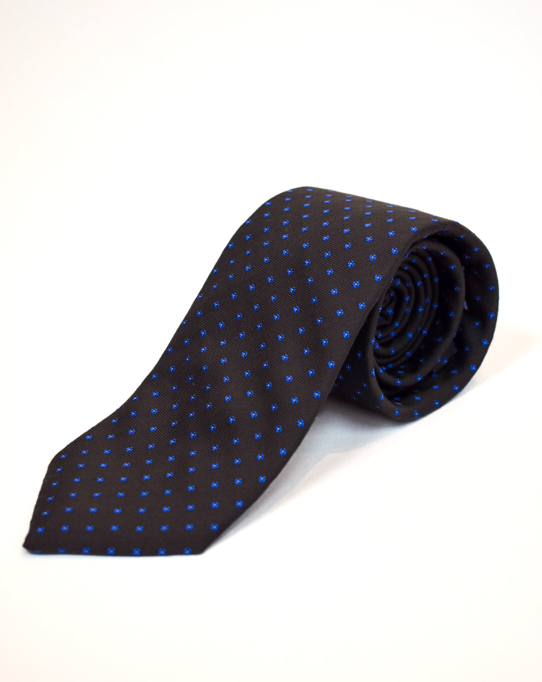 Liam John Brown/Blue Polka Dot Tie