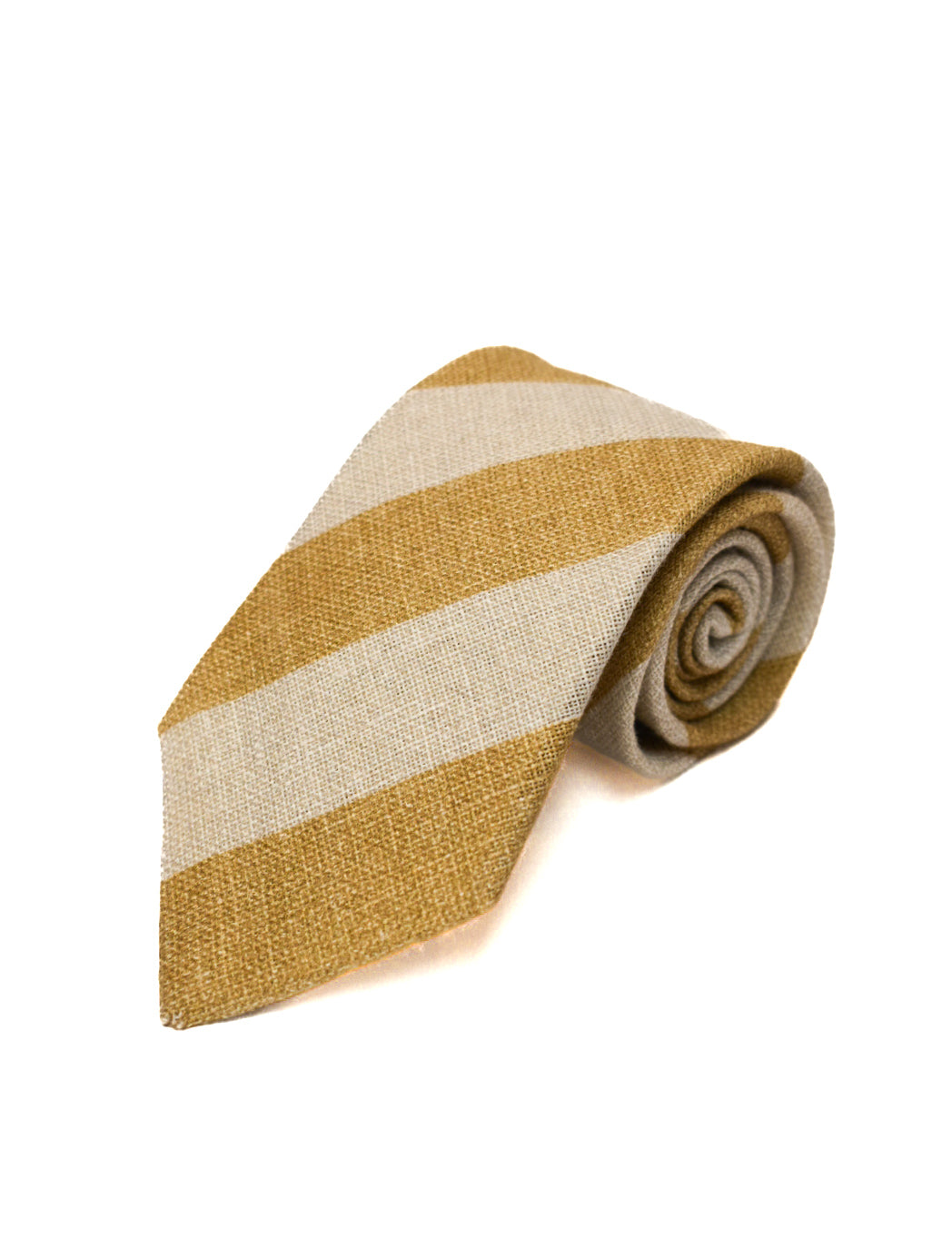 Liam John Thick Linen Stripe Tie