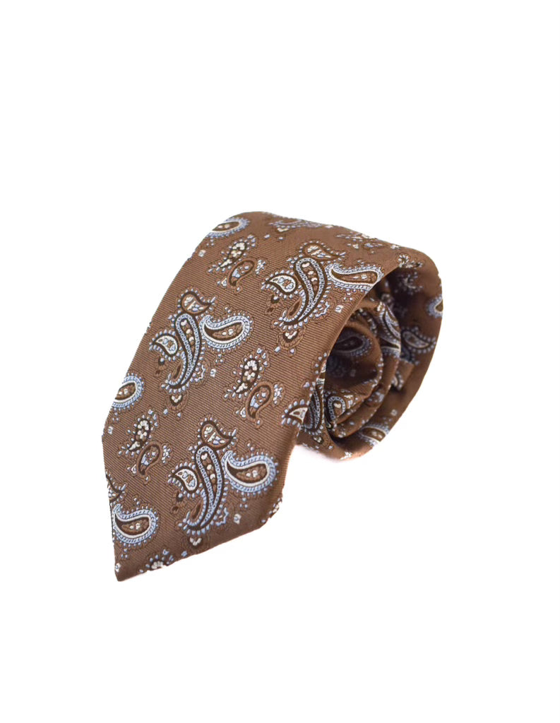 Forsyth Brown Paisley Tie