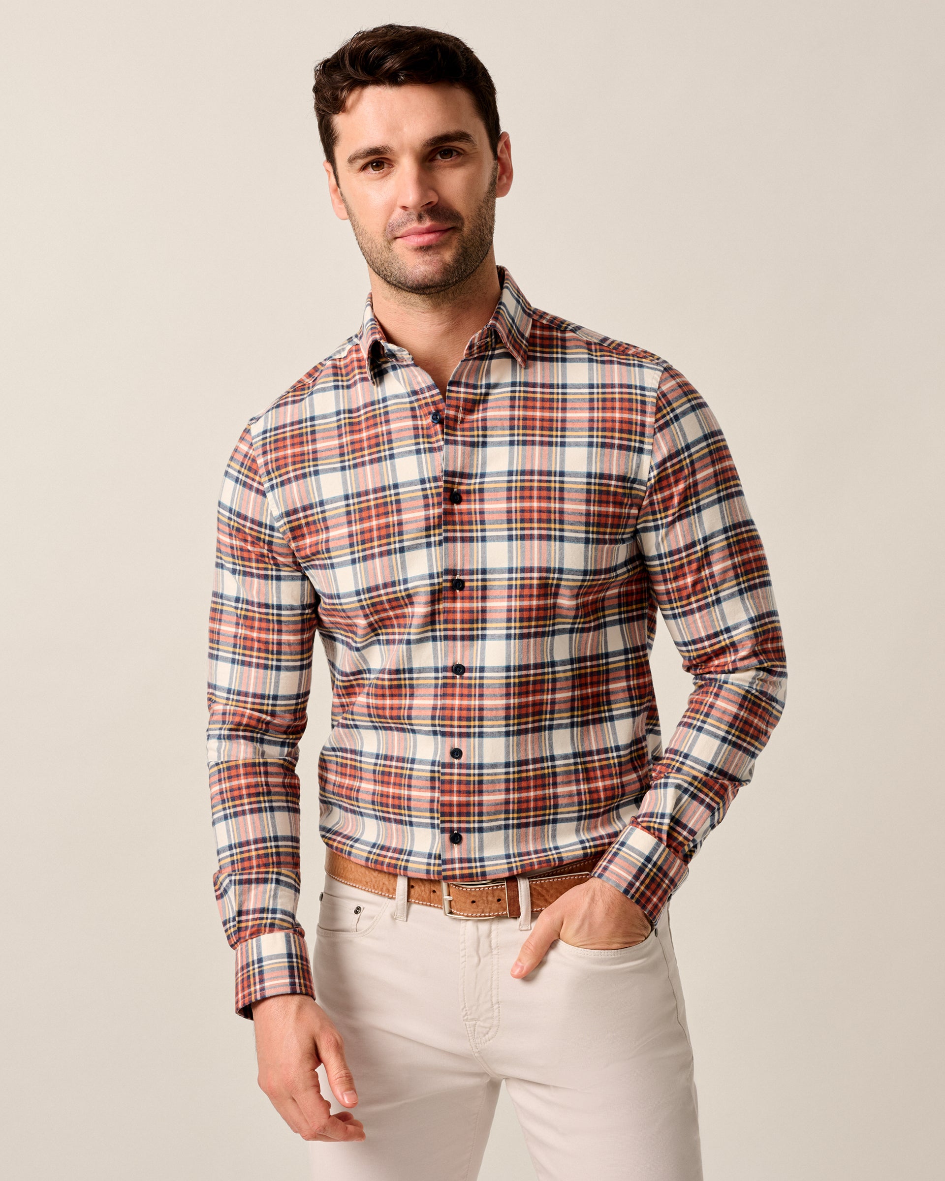 Performance Flannel Button Down Shirt- Knick
