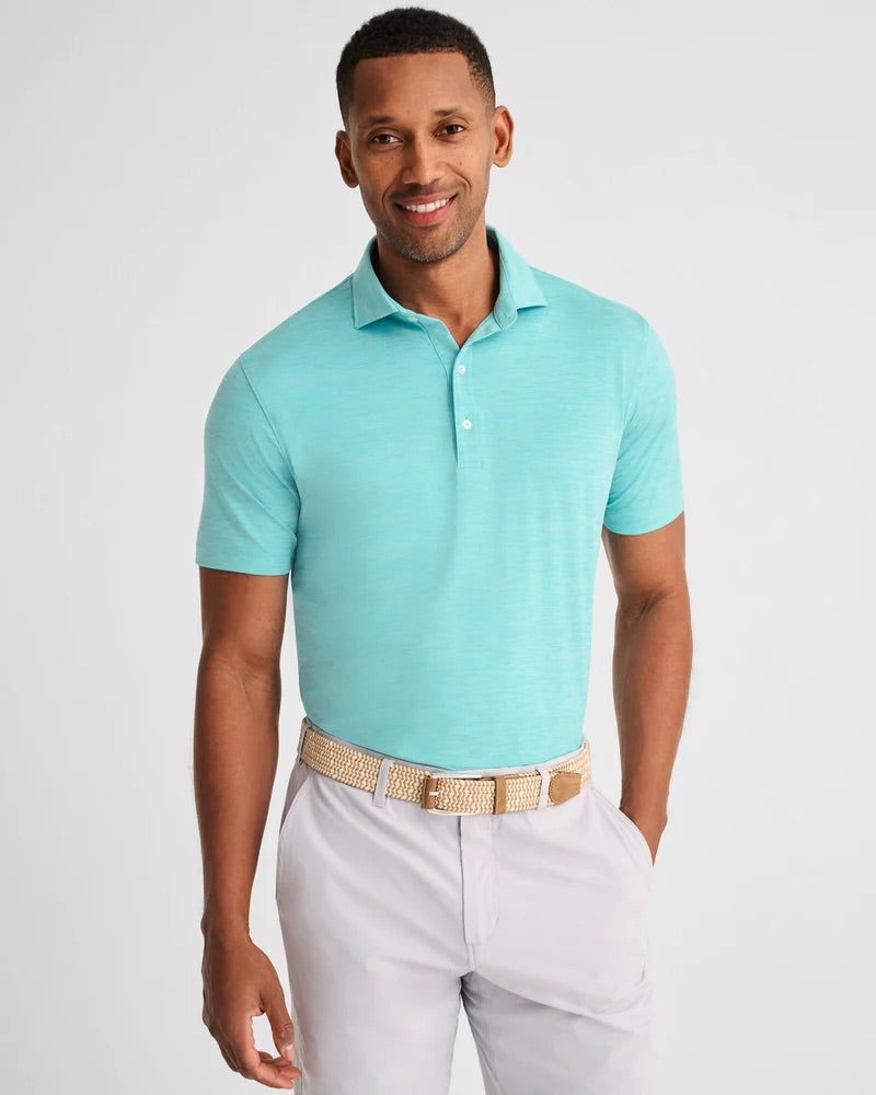 Johnnie O Huron Heathered polo