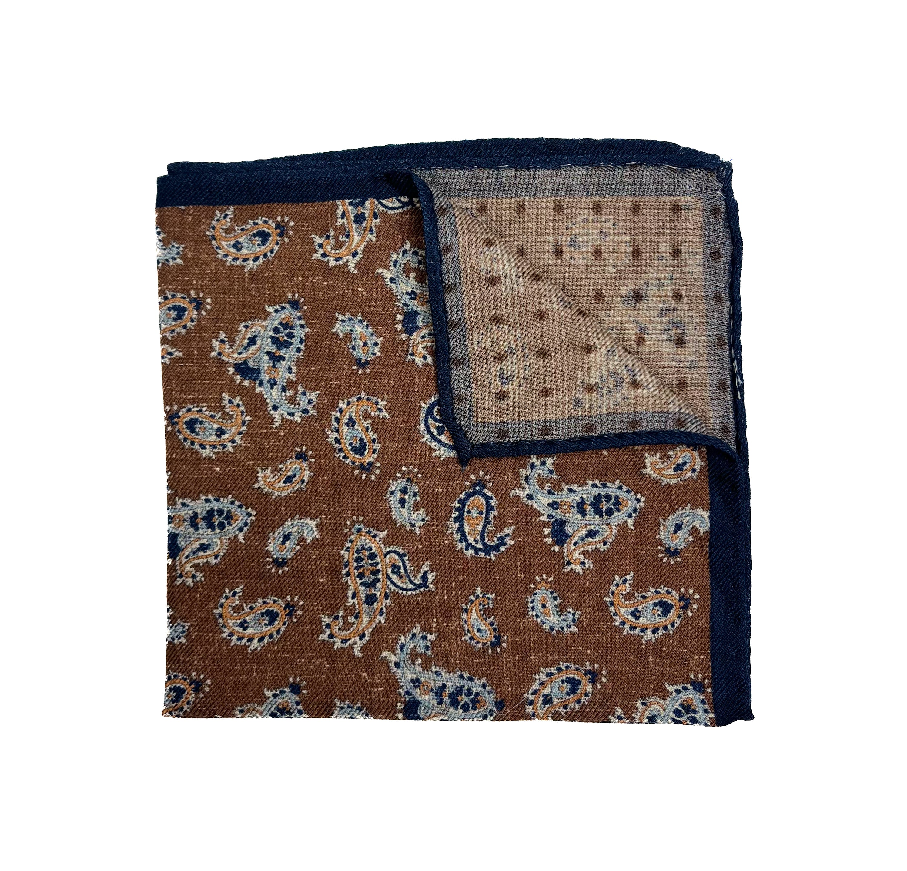 Liam John Paisley Polkadot Pocket Square