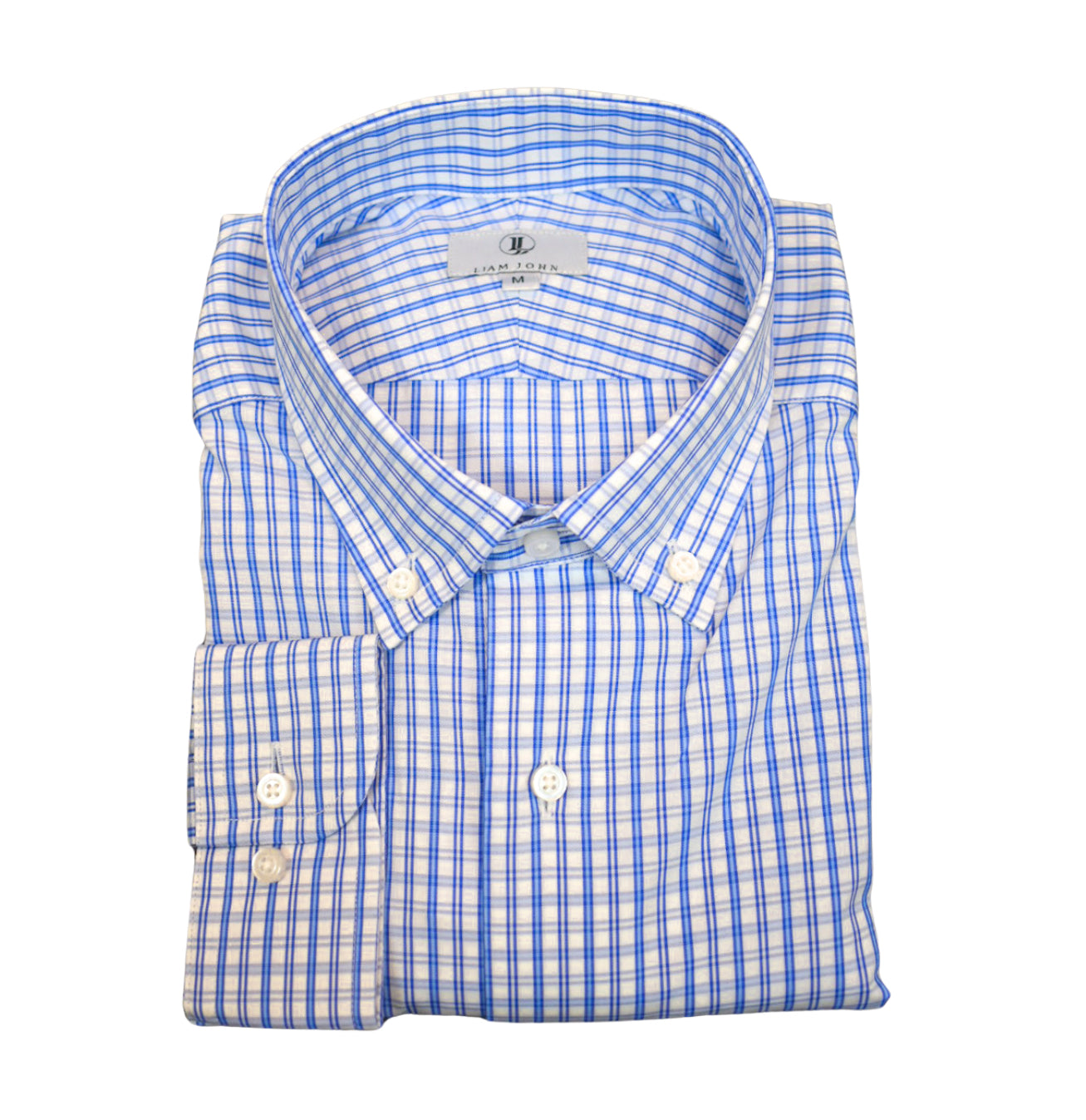 Liam John Blue Check Sport Shirt