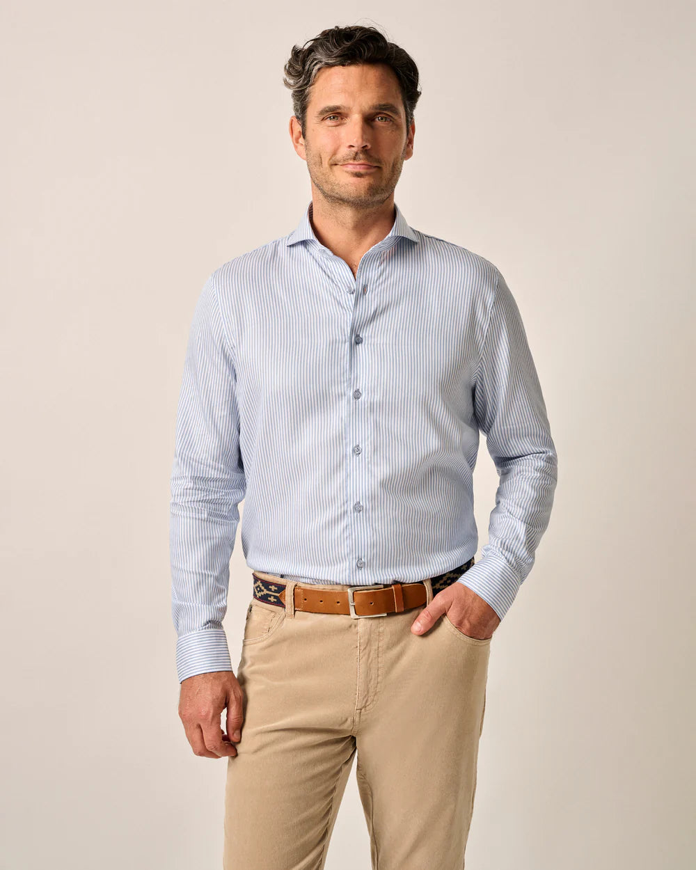 johnnie-O Jude Sport Shirt Laguna Blue