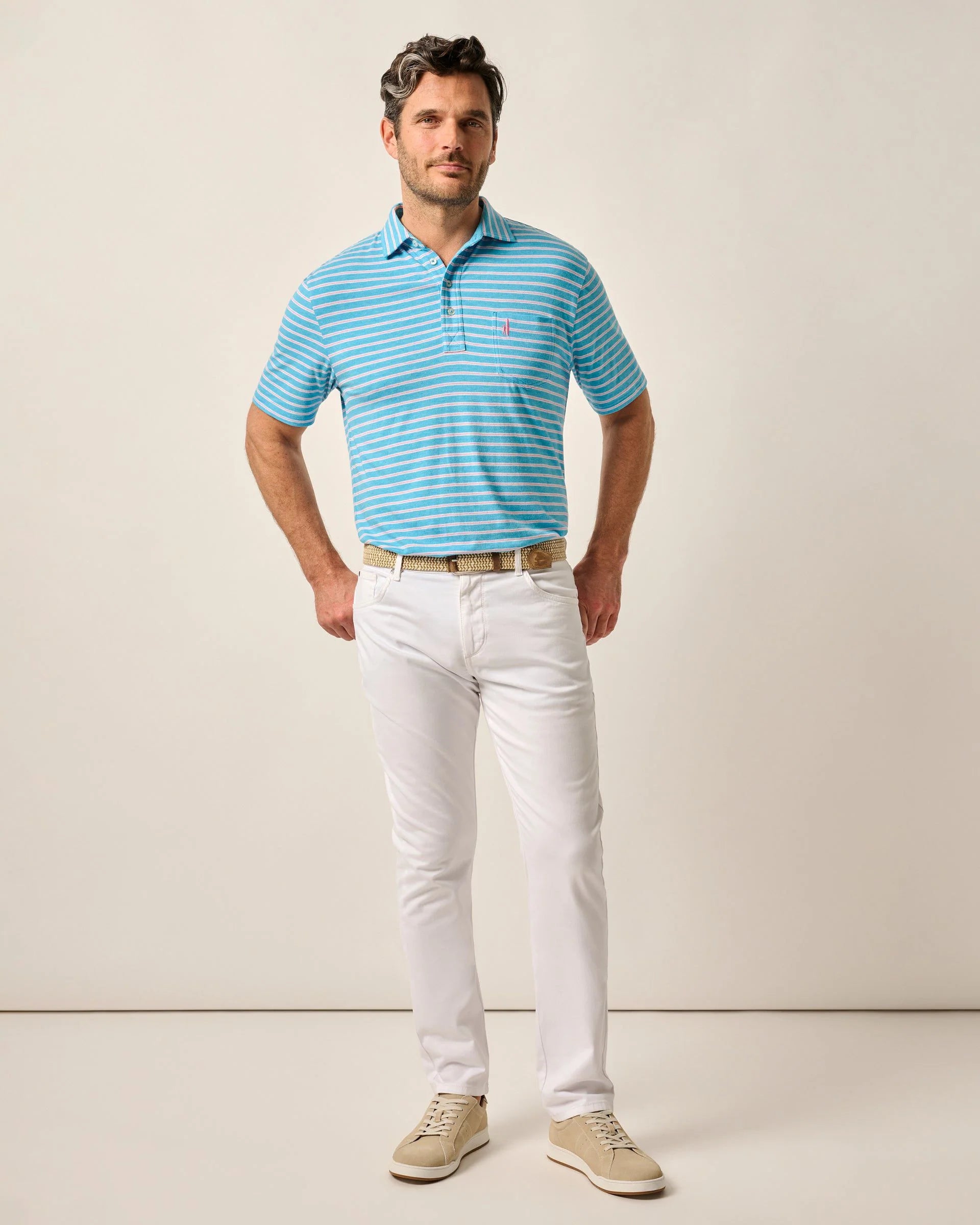 johnnie-O Carmel 5-Pocket White Pant