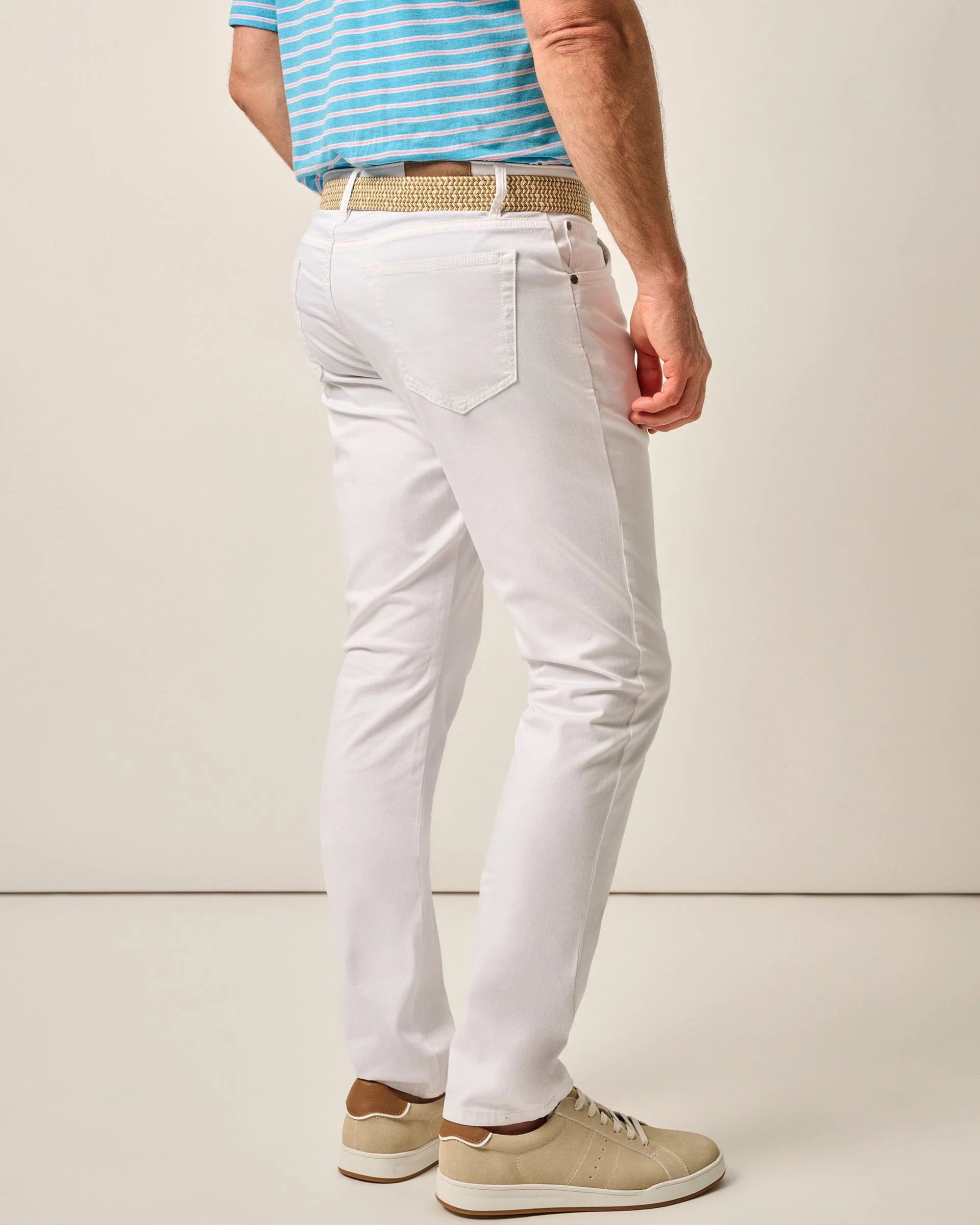johnnie-O Carmel 5-Pocket White Pant