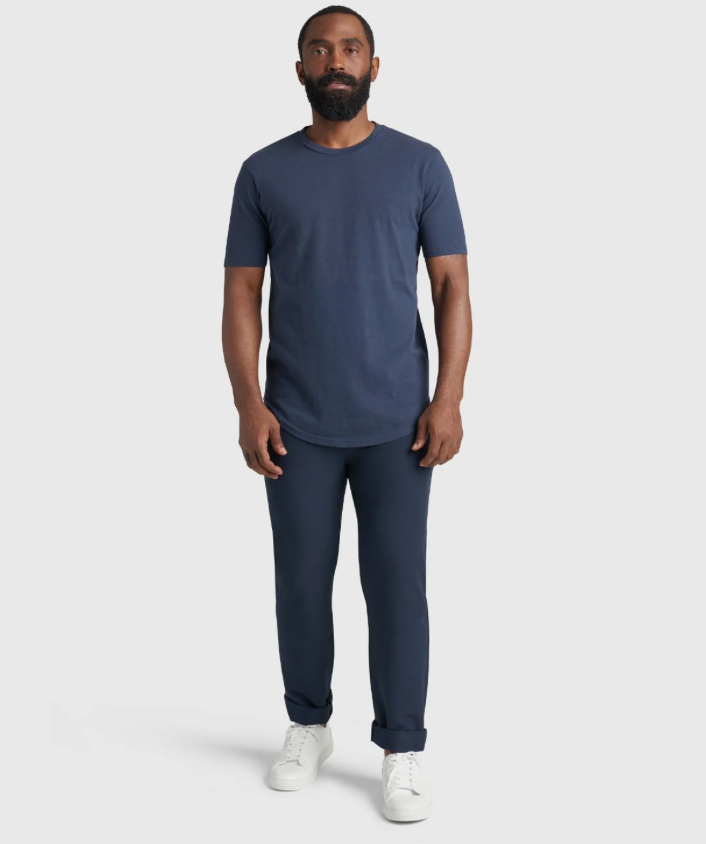 Goodlife SS Slub Scallop Crew