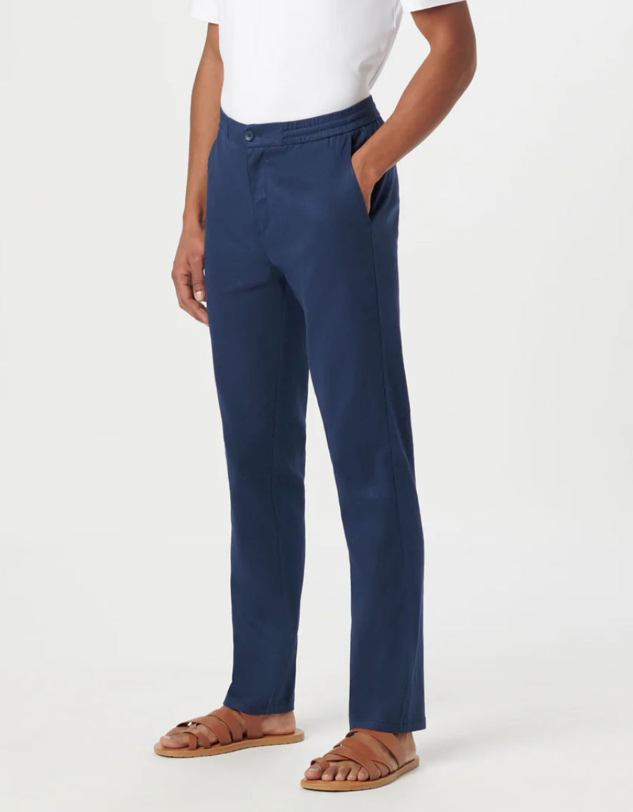 Bugatchi Drawstring Tristan Linen Pant