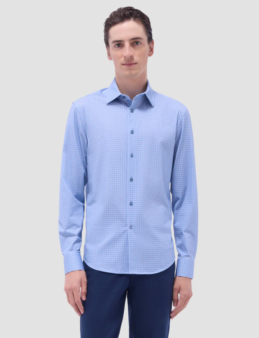 Bugatchi James Geometric OoohCotton Shirt