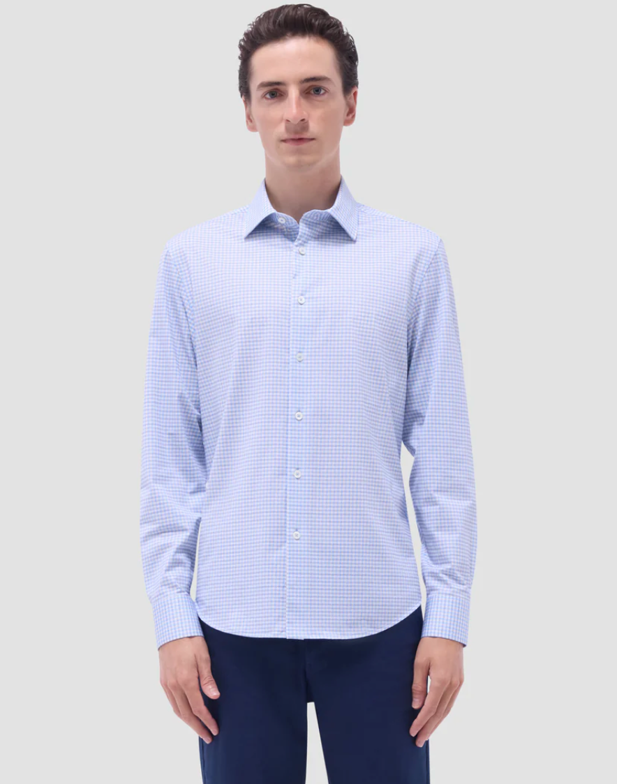 Bugatchi James Gingham Check OoohCotton Shirt