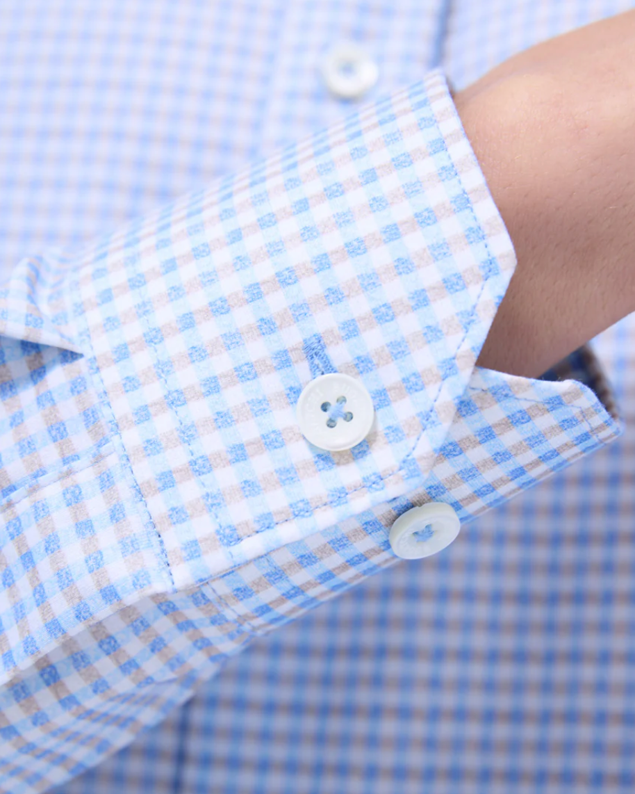 Bugatchi James Gingham Check OoohCotton Shirt