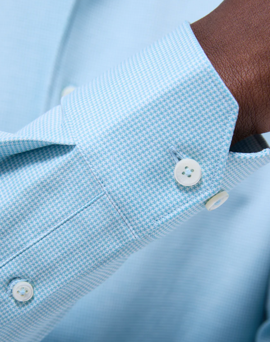 Bugatchi Devon Hound's Tooth OoohCotton Shirt