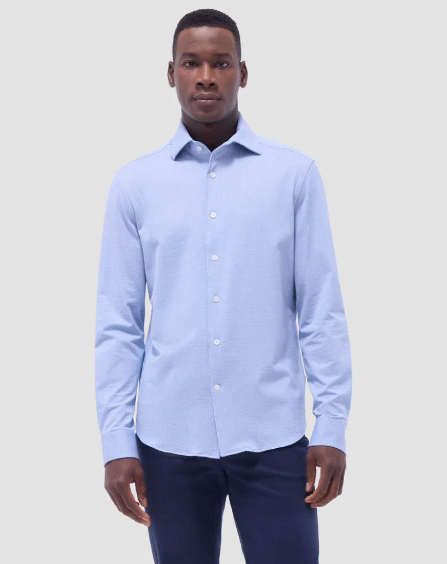 Bugatchi Devon Hound's Tooth OoohCotton Shirt