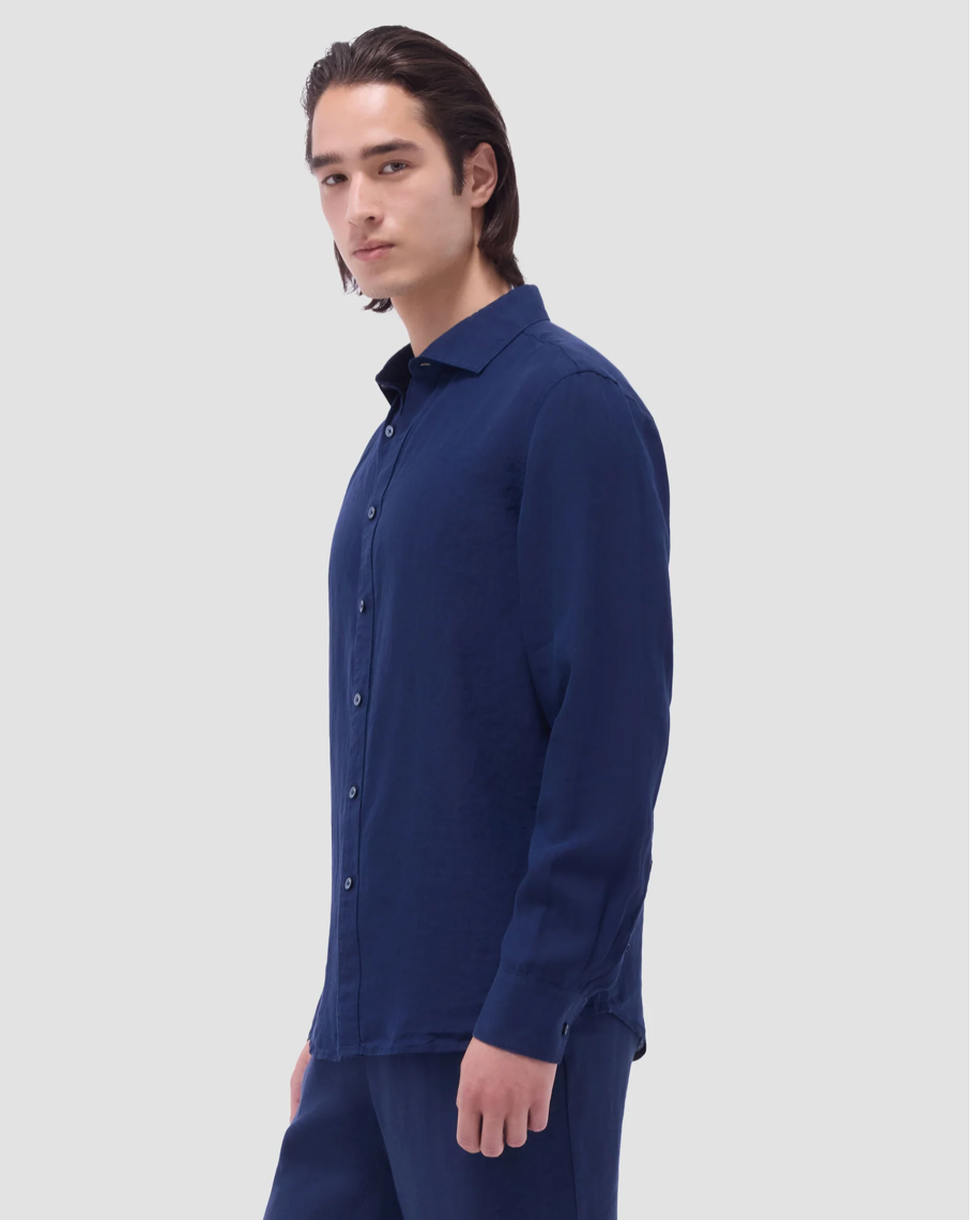 Bugatchi Axel Solid Linen Shirt