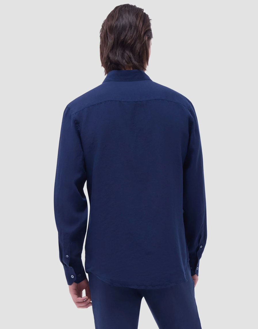 Bugatchi Axel Solid Linen Shirt