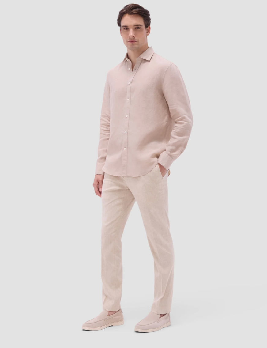Bugatchi Axel Solid Linen Shirt
