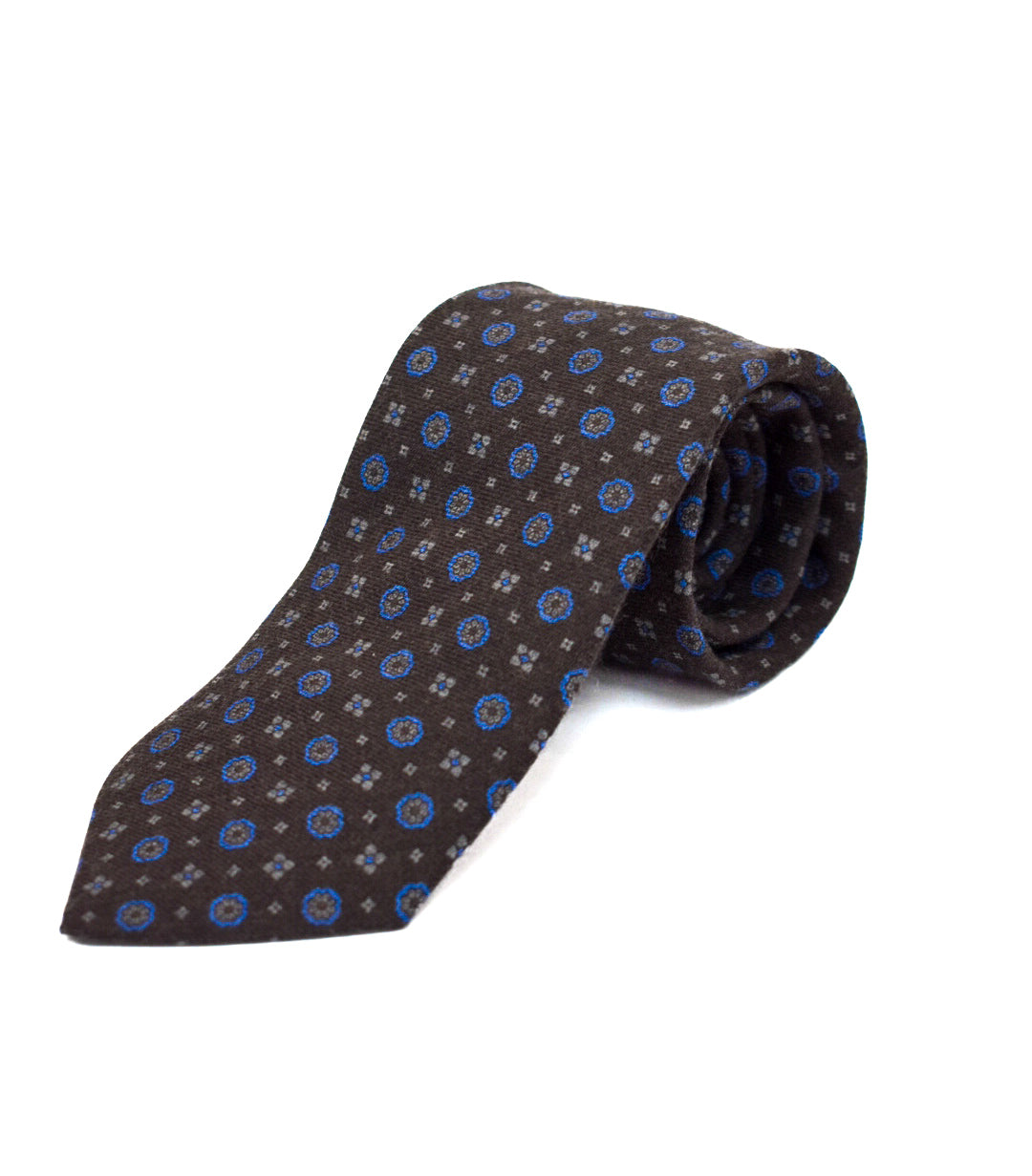 Liam John Brown with Blue Mosaic Tie
