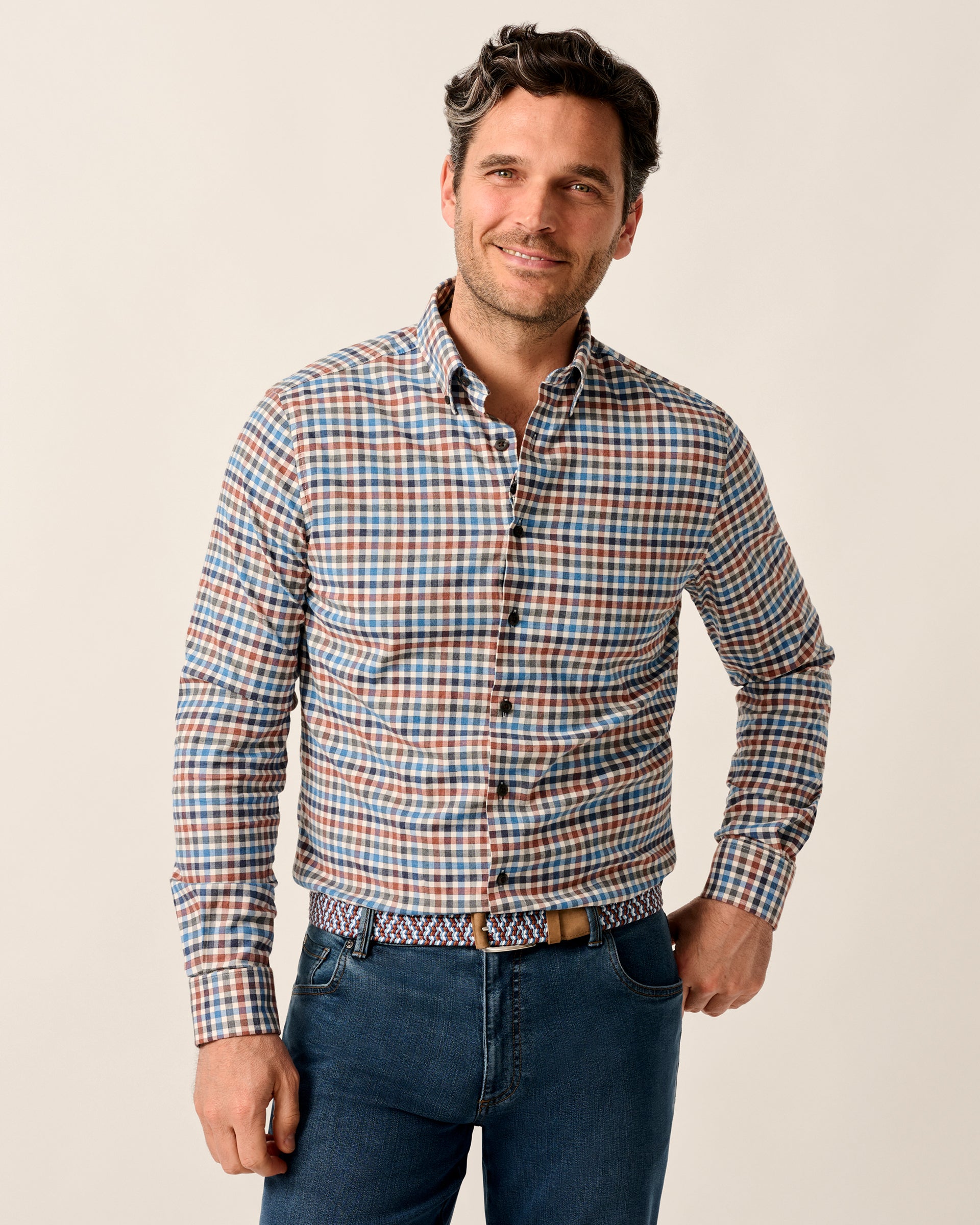 Performance Flannel Button Down Shirt- Krause