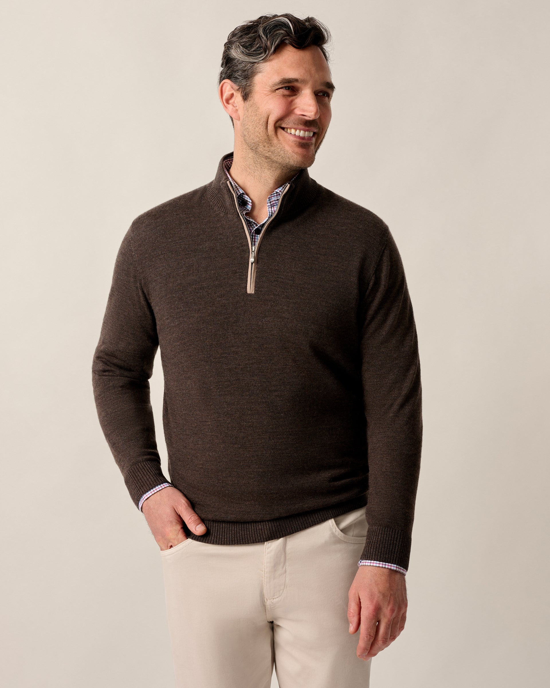 Raynor Merino 1/4 Zip Sweater