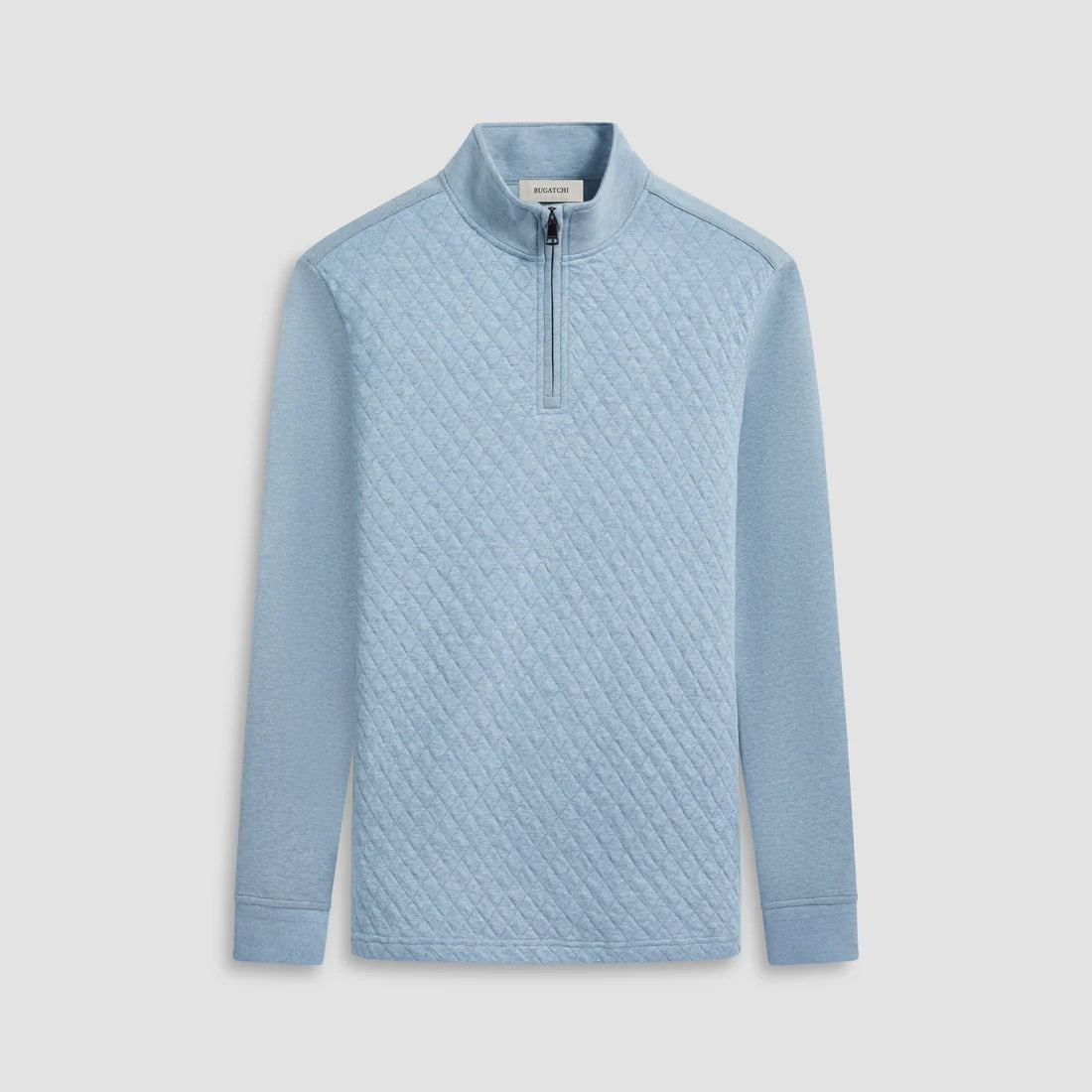 Bugatchi Diamond Quilted Quarter Zip Pullover