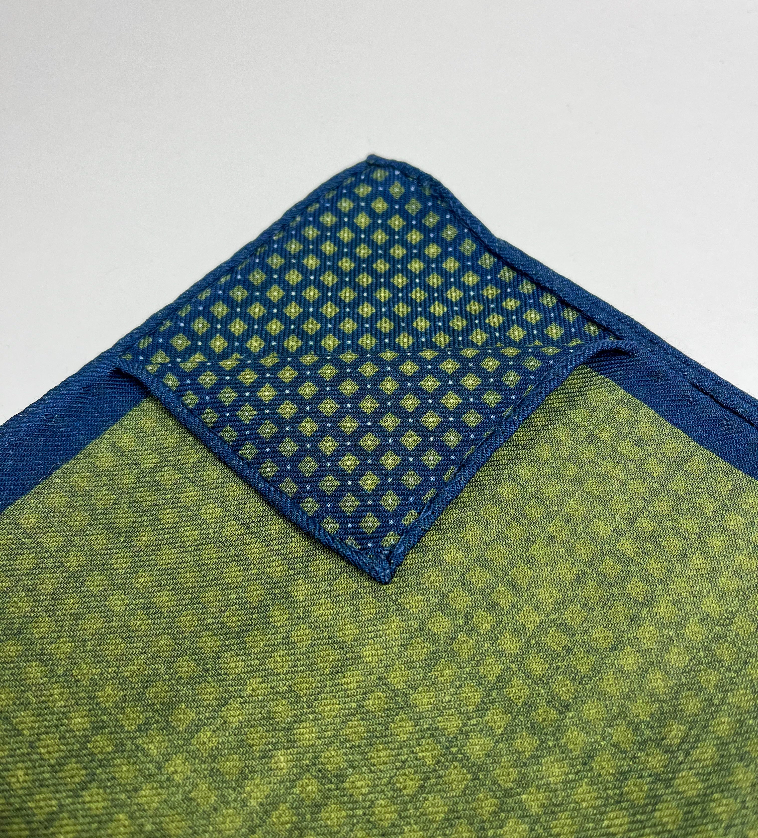 Liam John Double Faced Squared Pocket Square