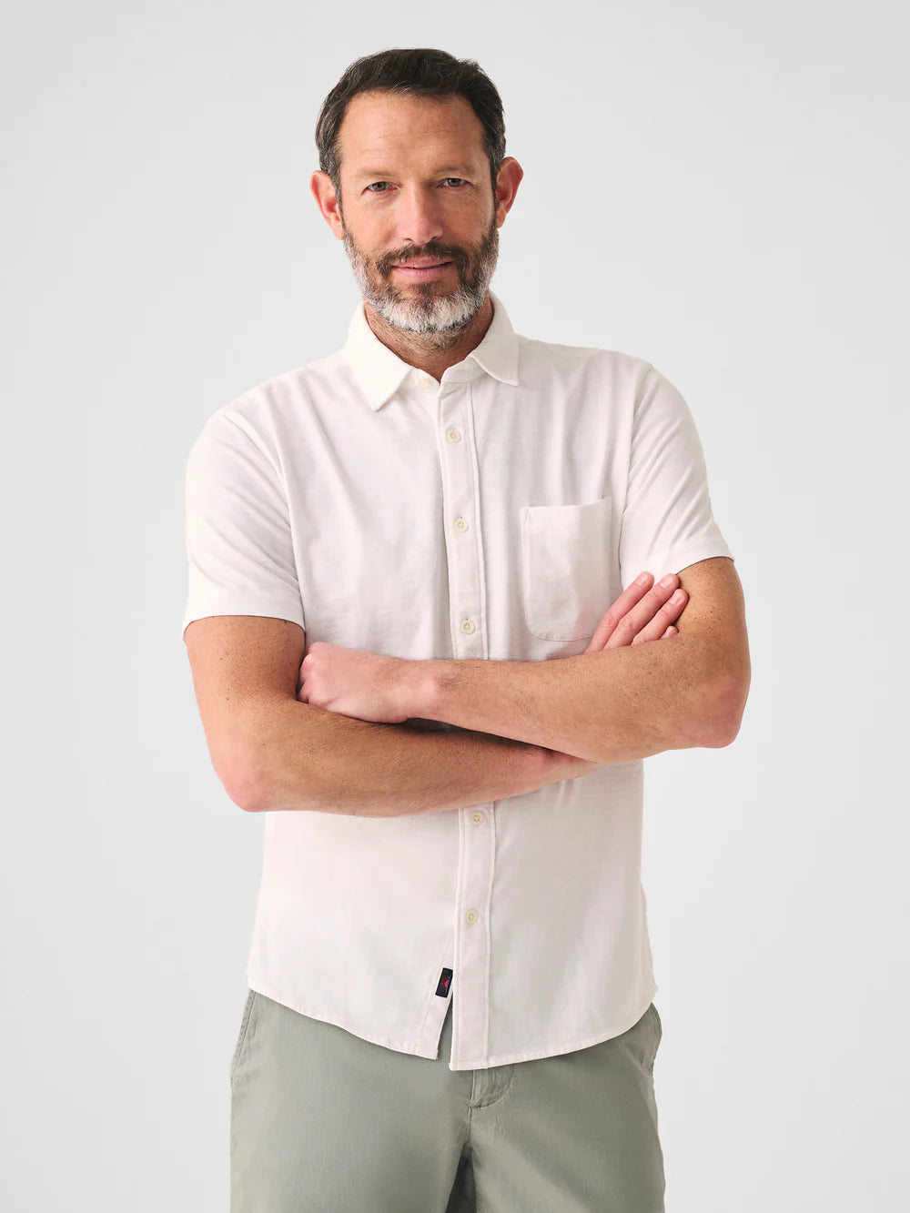 Faherty Short Sleeve Knit Season Shirt