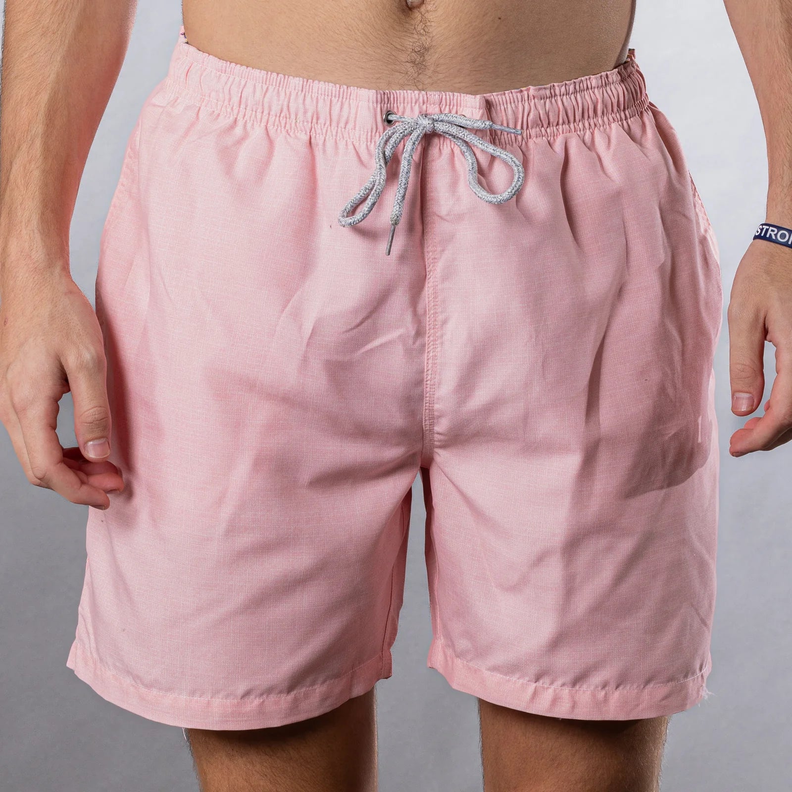 Michael's Swimwear Solid Pink Linen