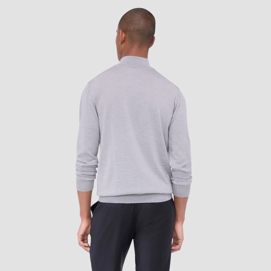 Bugatchi Spencer Quarter Zip Merino Sweater