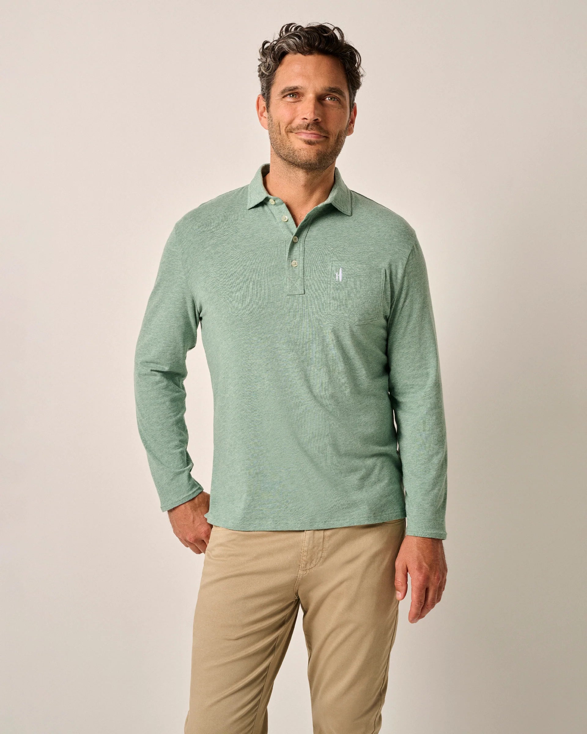 johnnie-O Cutler Long Sleeve Polo