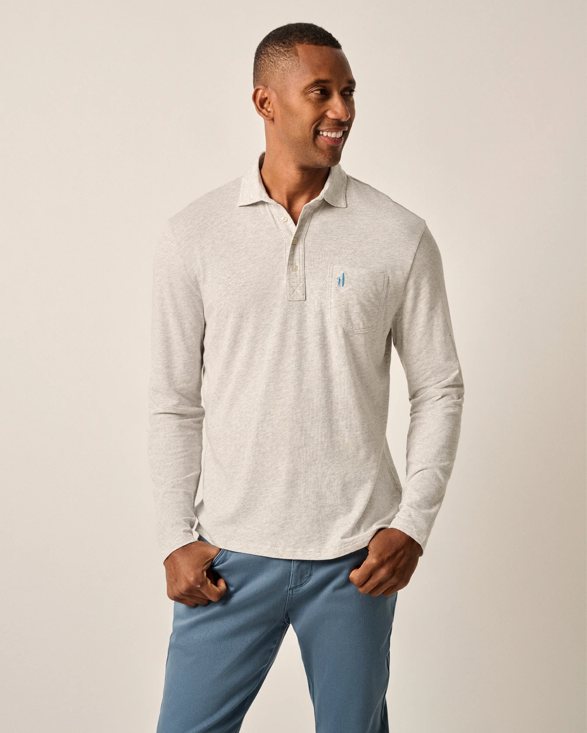 johnnie-O Cutler Long Sleeve Polo