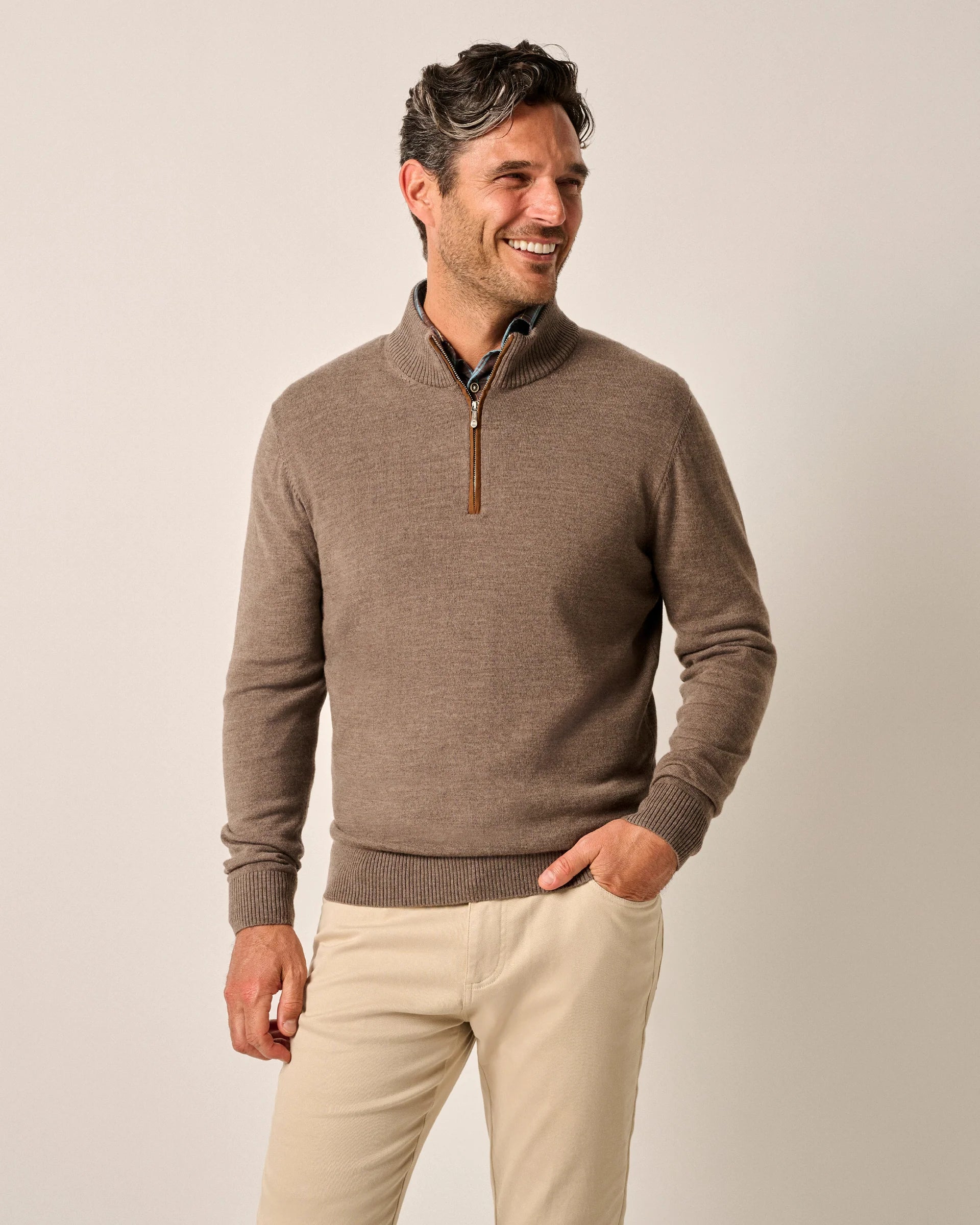 johnnie-O Raynor Merino 1/4 Zip Sweater