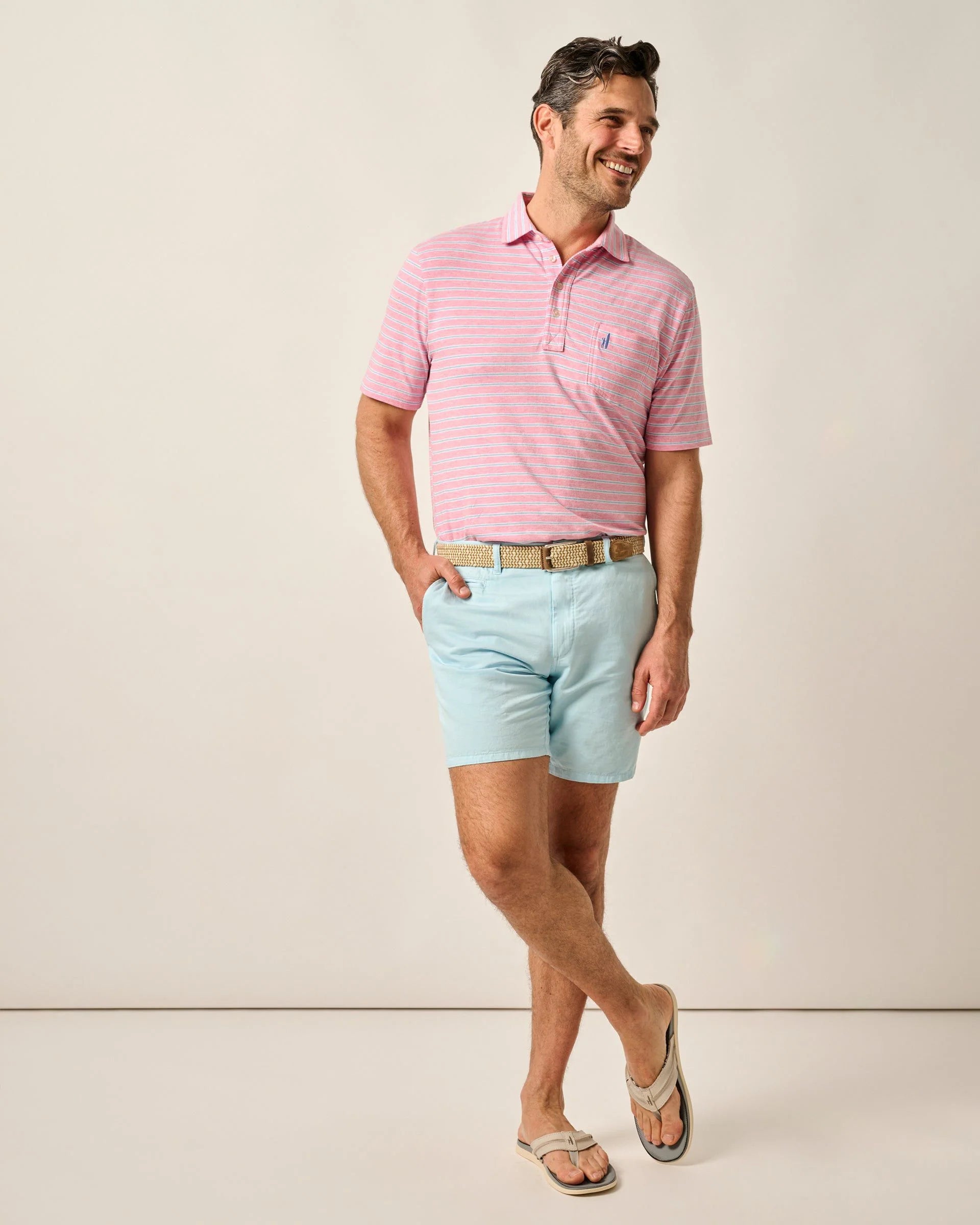 johnnie-O Melrose Cotton Linen Short