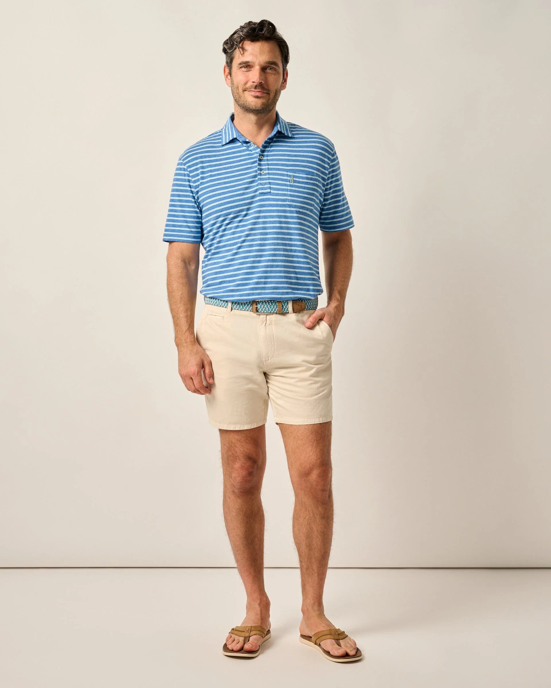 johnnie-O Melrose Cotton Linen Short