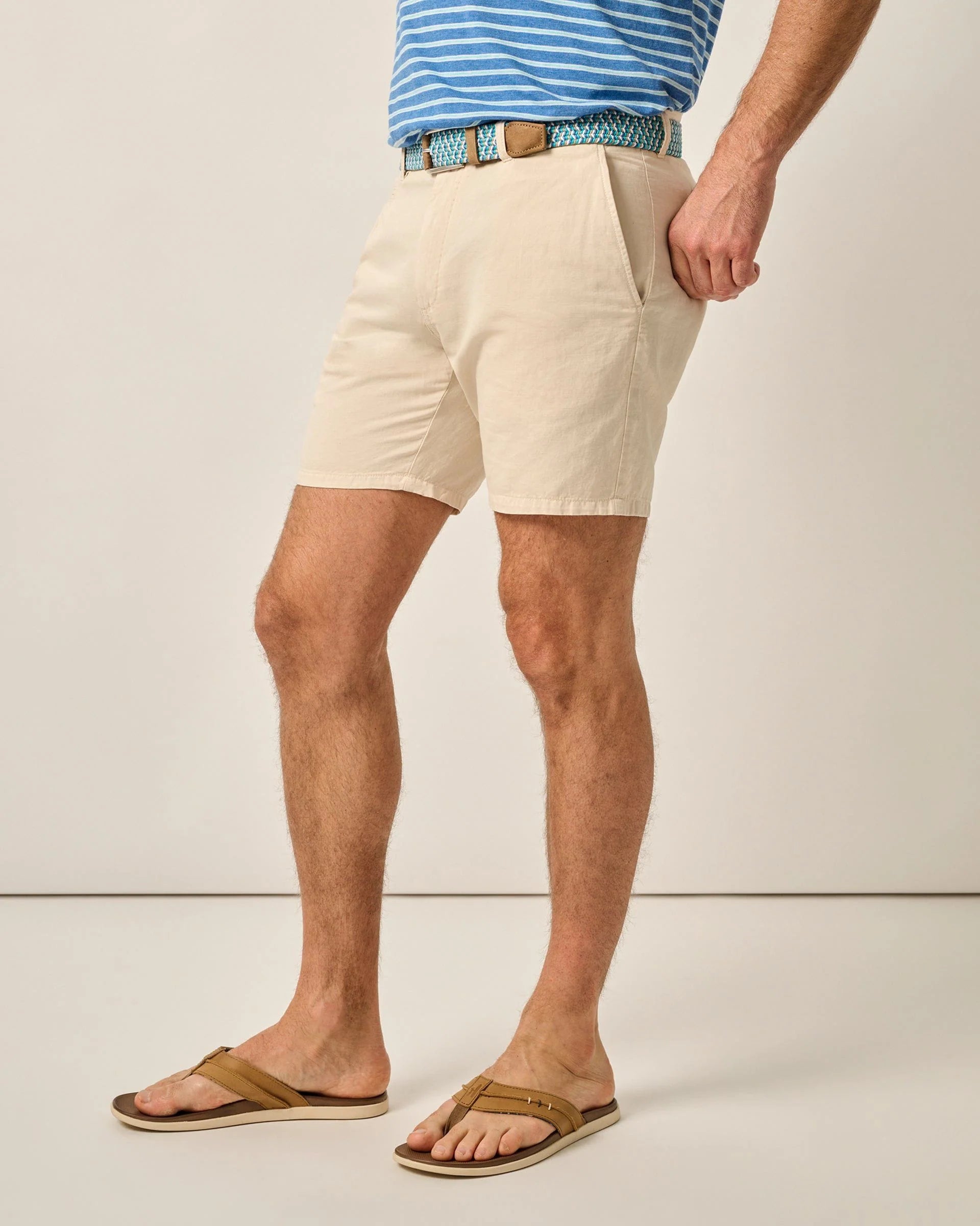 johnnie-O Melrose Cotton Linen Short