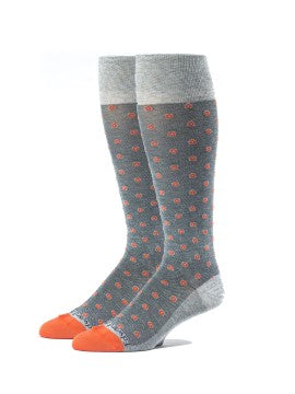 Edward Armah Grey/Orange OC Neat Socks