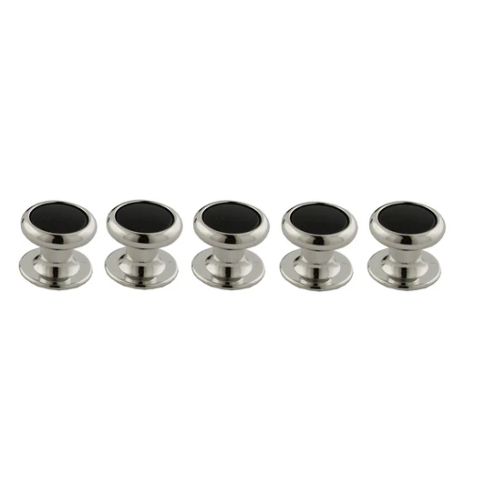 David Donahue Onyx & Brass Studs (5)