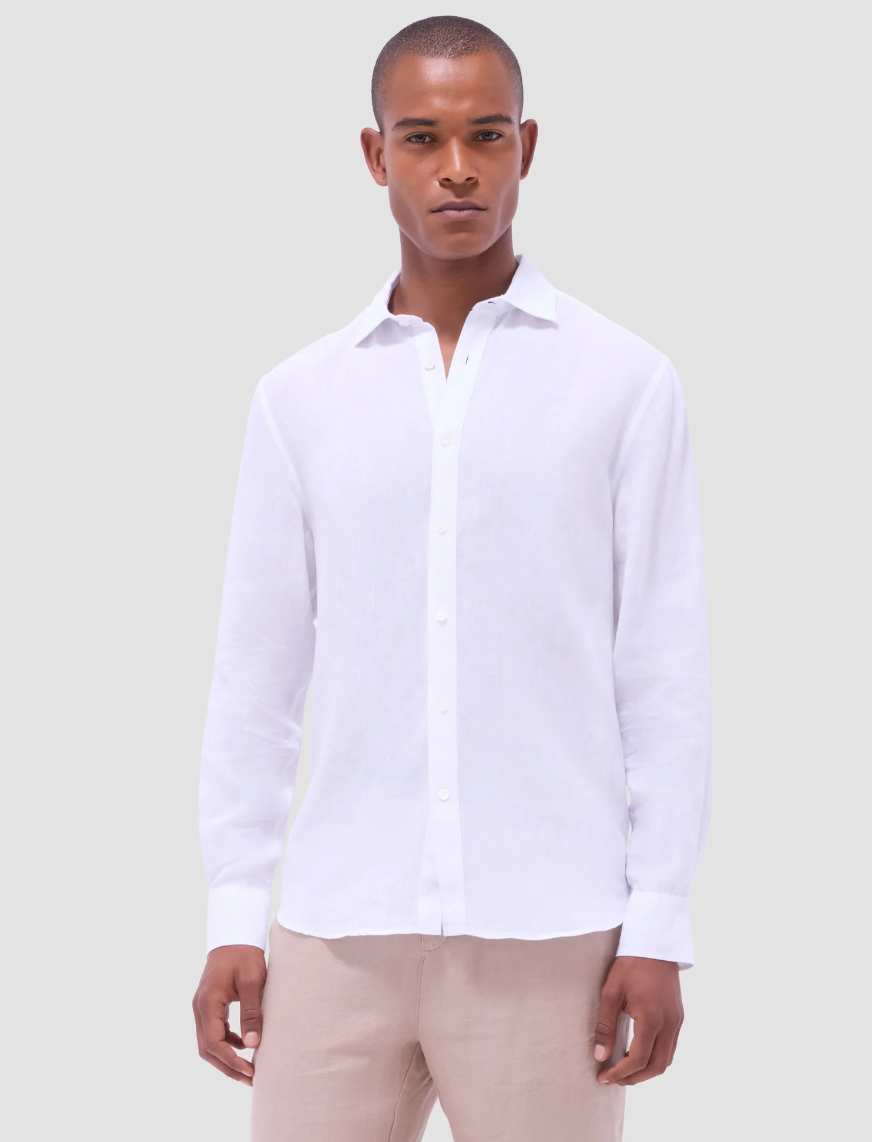 Bugatchi Axel Solid Linen Shirt