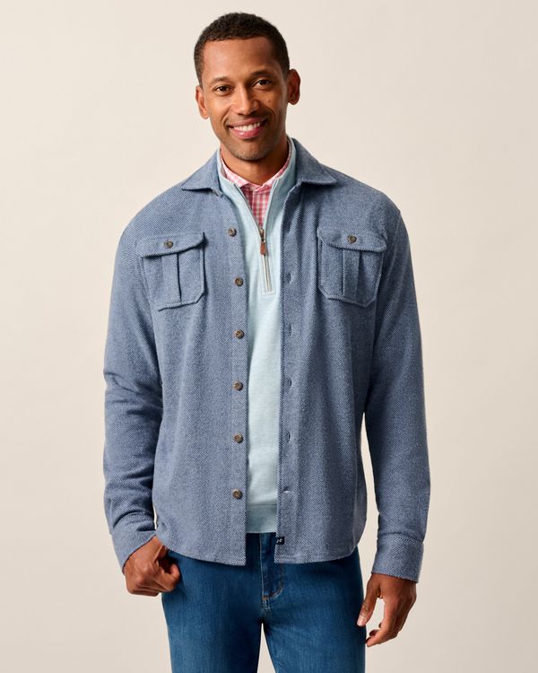 Johnnie-O Carl Stretch Knit Flannel Lodge Shirt