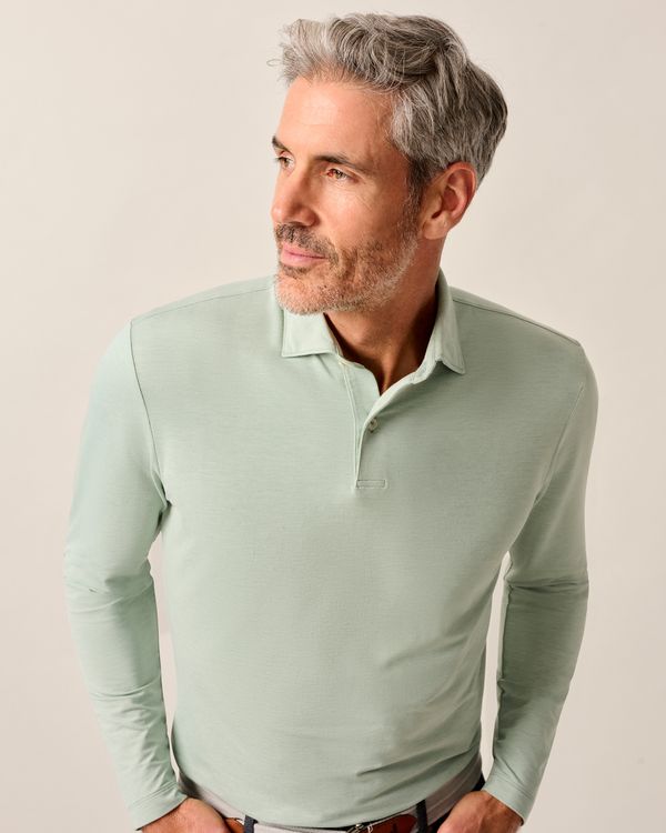 Johnnie-O Top Shelf Long Sleeve Polo- Idris
