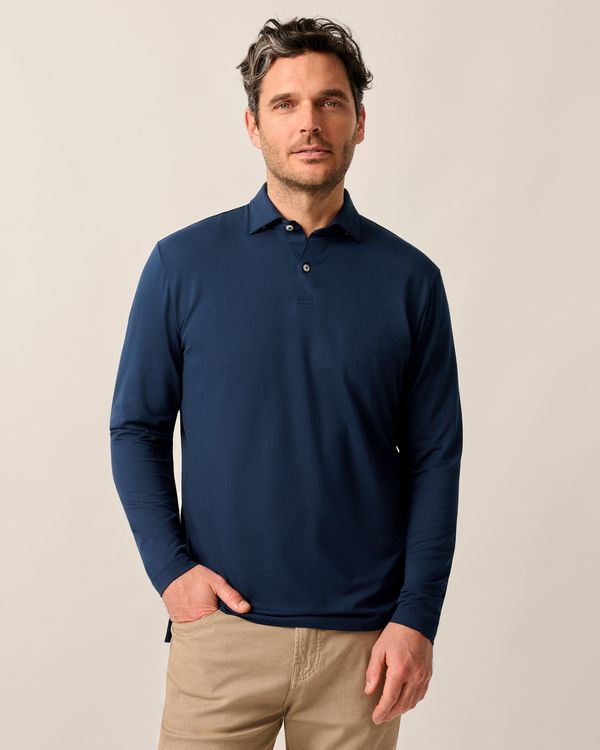 Johnnie-O Top Shelf Long Sleeve Polo- Idris