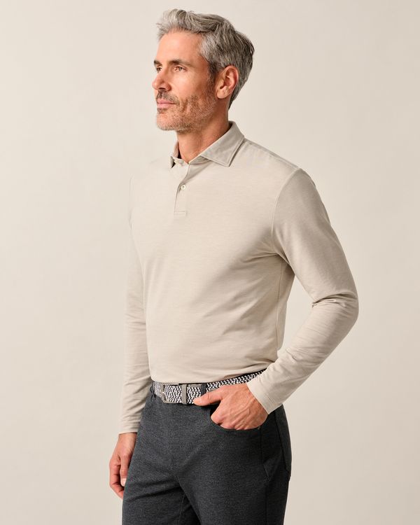 Johnnie-O Top Shelf Long Sleeve Polo- Idris